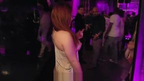 Redhead Chrissy and Blond Gabi having fun at the club - White Party 2019