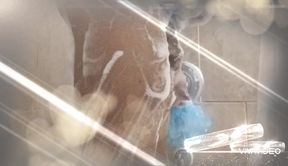Sexy big cock in the shower