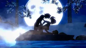 Anime Vixen Tempts Dark Stranger with Fiery Pleasure in Steamy Encounter