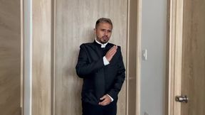 THE PRIEST ASKS ME TO KNEEL DOWN, BUT NOT TO PRAY.