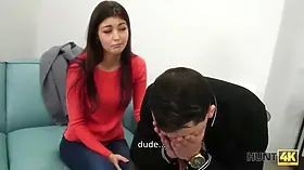 Hunt4k. jaw-dropping woman bangs stranger because her boy wants to buy a car