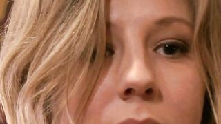 Bondage Blonde Rides Three Hard Dicks in Threesome Orgy