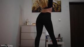 Amazing Striptease by Sexy Blonde Miley Grey