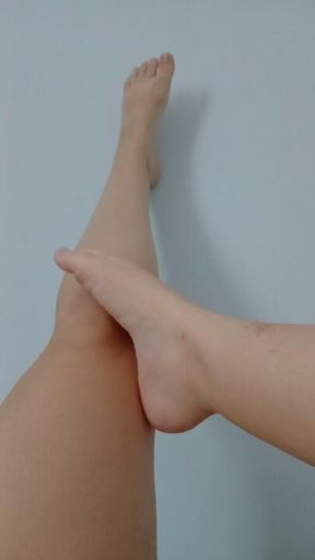 Only legs and feet