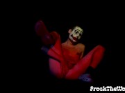 Naughty Clown Teases Himself On Cam