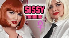 Sissy Training by 2 Dommes POV | Mistress Karino, Dominatrix Dinah