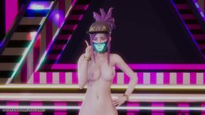 Babymonster - Forever - Ahri, Akali, Evelynn Sexy Naked Dance League of Legends Hentai Uncensored