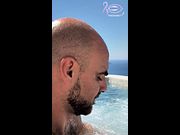 fischandchip swimming in pool exhibitionist fantasy