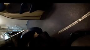 Video collage with her taking advantage of a train passenger and taking her home to take advantage of it.