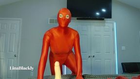 Mommy&#039;s Red Zentai Seduction