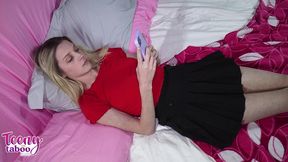 stepdaughter maria anjel takes stepdad cock in her tight teen pussy