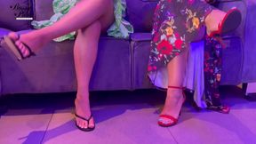 After a night out foot worshipping and massage