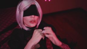 BBC Nier Automata cosplay BBC blowjob Mysweetalice aka Mykinkydope