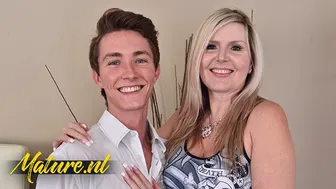 Blonde MILF Velvet Skye fucks her son's friend in multiple positions