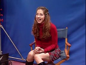 College girl in pigtails blows and bangs the janitor