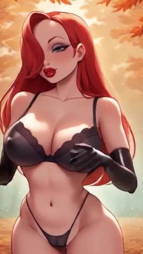 Happy Halloween by Stepsister Jessica from Who Framed Roger Rabbit! Perfect Big Boobs Bouncing   Clip 2