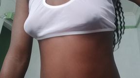Reverse and riding ebony petite creams BBC