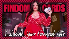Findom Card Draw 18 My Luck Drains Your Wallet Turning You into My Cash Cow and Pay Piggy