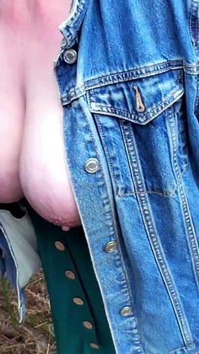 Summer Cum Fun In The Woods Big Milf Tits Taking A Cum Load   Clip 1