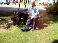 Old Man Jerks In The Park