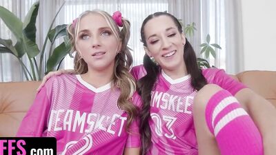 Soccer Girls Macy Meadows And Her Sexy Besties Seduce Ther New Coach And Fuck Him Silly - BFFS