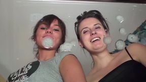 Spitting - Sylwia And Weronika Spit At You - HD 1280x720