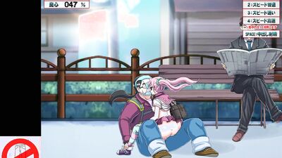 Naughty glasses-wearing nerd bangs teen in public street with his massive boobs