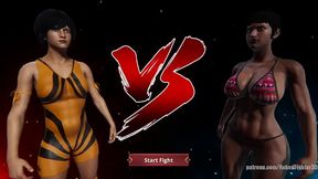 Horie VS Leticia (Naked Fighter 3D)