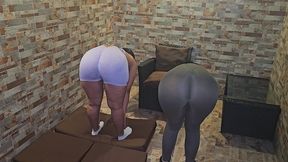salas de fitness para cuerpo apretado, chica de gimnasio hace sudar