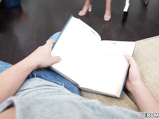 Vivianne sucked down Nicky's veiny schlong