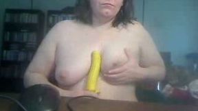 This stupid mature woman is a famous webcam sex freak