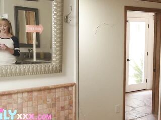 little teen step-sister fucks step-bro for easter quarantine