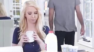 blowjob blonde teen catches her stepmom and boyfriend fuc