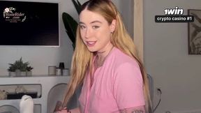 Morning wood throated off by handsome green-eyed step sis, Rosie Rider. XXX.