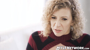 Insane blowjob & deep snatch penetration with large tits stepmom Sara Jay &