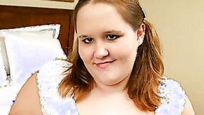 ”Adorable BBW Sheena Swallowing a Dick”