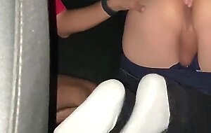 Cruising straight uber driver fucks young virgin twink in his car and cums inside ass anal creampie