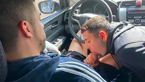 Uriel Simon Rides Hard — Horny Latino Blowjob for Hung Driver – 18+