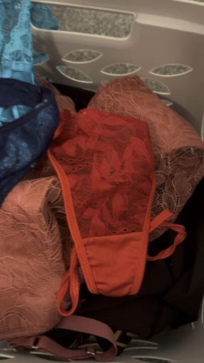 Caught you red handed sniffing my panties …