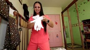 Nurse Jazmine Cruz pegs you during routine diaper change IPOD