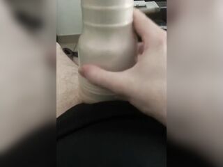 I bang her twat during my fleshlight vacation