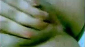 Ugly Arab chick with svelte natural body masturbating on cam