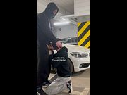 sucking his dick in parking lot