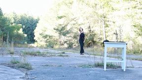 Outdoor Nylons – heiße Beine im Fokus