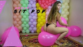 Amber's Sit Pop Neon Delight - 4K