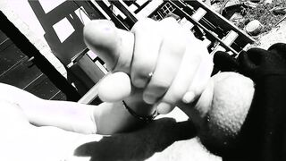 FdistUCM's hot park solo - jerking off to big dicks in HD