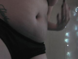 Fat Belly Strip Tease - Gain Angel - Gaining Weight - Plump - BBW - Gaining Weight Fetish