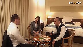 (eng Sub) Crossing The Line Of Infidelity With My Boss During Study Camp - - Maki Houjo