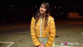 19 years old Laitina and her PUBLIC EXPLOTIS at night!