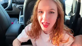 Car babe gets railed by a stranger on the highway
